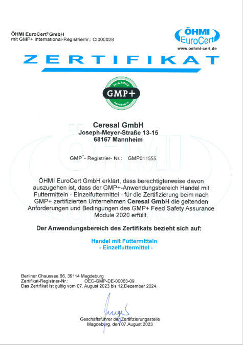GMP Zertifikat